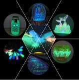 Boxtoday 50g Fluorescent luminous Particles DIY Party Decoration Pigment Bright Gravel Noctilucent Sand Glowing In The Dark Sand Powder