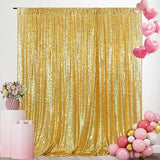 Boxtoday 2panels Sequin Backdrop Curtains,Glitter Photography Background, For Wedding Birthday Christmas Baby Shower Party Decor props