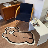 Boxtoday Cute Bedroom Rug Soft Living Room Carpet Non Slip Bathroom Floor Mat Faux Cashmere Entrance Doormat Bath Mat Room Decor