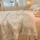 Boxtoday Summer Quilt   2024 New  Cotton Korean Ins Lace Fragmented Series  Air Condition Quilt High Quality Summer Blanket set