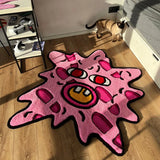 Boxtoday Irregular Pink Living Room Decoration Carpet Creativity Bedroom Bedside Plush Carpet Simple Cloakroom Lounge Non-slip Soft Rug