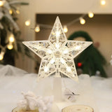 Boxtoday Christmas Tree Ornaments Top Stars LED Light Lamp Christmas Decorations for Home Xmas Trees New Year 2025 Navidad Natal Noel