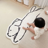 Boxtoday Bedside Rugs White Carpet Thickened Cartoon Door Mat Bedroom Rug LivingRoom Decorative IG Cute Kitten Puppy Customized 양탄자 тапис