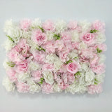 Boxtoday Pink Silk Rose Flower Wall Artificial Flower for Wedding Decoration Flower Wall BabyShow Wedding Christmas Home Backdrop Decor