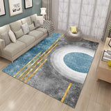 Boxtoday Nordic Style Living Room Carpet Indoor Gilt Abstract Square Floor Mat Printed Sofa Coffee Table Rug Home Decoration Washable Mat