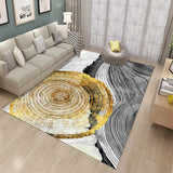 Boxtoday Nordic Style Living Room Carpet Indoor Gilt Abstract Square Floor Mat Printed Sofa Coffee Table Rug Home Decoration Washable Mat