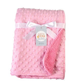 Boxtoday Spring Baby Blanket Warm Double Layer Swaddle Wrap Newborn Thermal Soft Fleece Bath Towel Baby Stroller Blanket Sleepsack 76*102