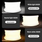 Boxtoday High Bright 220V COB LED Strip Light 110v Switch/Dimmable RA90 Flexible Neon Tape Kitchen Cabinet  lighting Waterproof Garden