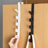 Boxtoday Multifunctional Fivesegment Hook Portable Coat Hat Hook Door Free Punching Seamless Hook Clothes Racks Home Storage Organization