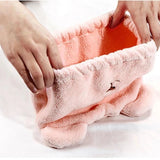 Boxtoday Lovely Cat Hair Drying Cap Towel Microfiber Quickly Dry Hair Shower Hat Wrapped Towels Bathing Cap Bathroom Accessories