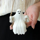 Boxtoday Halloween Decoration Halloween Swing Ghost Pendant for Halloween Gardens Home Outdoor Trees Weird Ornaments Hanging Decoration