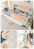 Boxtoday Summer Waffle Sofa Towel Bohemian style Cartoon Sofa cover home couch cover living room Blanket Sofa Protector