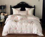 Boxtoday American country flower bedding set,full queen king embroidery rustic 100s cotton home textile bed sheet pillow case duvet cover