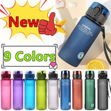 Boxtoday 9 Colors BPA Free Leak Proof Sports Water Bottle High Quality Tour Hiking Portable My Favorite Drink Bottles Cup 560/400ml