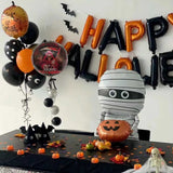 Boxtoday Halloween Foil Balloons Standing Ghost Bat Spider Skull Boo Balloon Halloween Banner Decorations Party Supplies Inflatable Toys