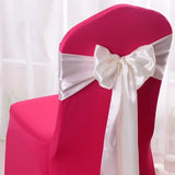 Boxtoday 10/50pcs Satin Chair Bow Sashes Wholesale Wedding Chair Knot Ribbon Ties For Party Event Hotel Banquet Supplies Home Decorations