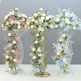 Boxtoday 4/8 Pcs Flower Vase Floor Vases Column Stand Metal Road Lead Wedding Centerpiece Geometric Pot Table Rack For Home Event Decor