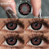 Boxtoday 1pair Color Contact Lenses for Eyes Black Lenses Cosmetic Big Eye Lenses Gray Pupils Lens Yearly Natural Eye Contacts