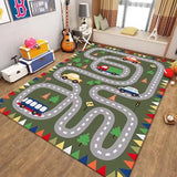 Boxtoday Children's Cartoon Game Carpet Home Decoration Mat Living Room Bedroom Bedside Carpets Cute Baby Crawling Washable Floor Mats