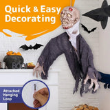 Boxtoday Halloween Hanging Zombie and Groundbreaker Decoration for The Best Halloween Decorations Zombie Outdoor Prop with Flowing Robe