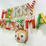 Boxtoday 14pcs 16inch Candy Merry Christmas Foil Balloon Backdrop Decoration Hanging Letter Air Globos Xmas Ornament Party Supplies Kids