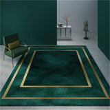 Boxtoday Modern Light Luxury Living Room Sofa Coffee Table Carpet Simple Dark Green Porch Entry Non-slip Rug Children's Room Bedside Rugs