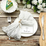 Boxtoday 6PC Sage Green Gauze Cheesecloth Napkin Table placemat Setting Dining Wedding Party Banquet Christmas Banquets Arches Cake Decor