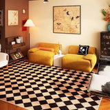 Boxtoday Plaid Retro Carpet Living Room Large Area Study Bedroom Bedside Soft Floor Mat Room Leisure Area Coffee Table Rug