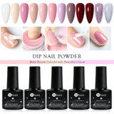 Boxtoday Dipping Powder Acrylic Powder Dip Powder Nails No Need Lamp Cure Natural Dry Long Lasting Nails Glitter Manicure Nail Art