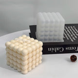 Boxtoday 3D Bubble Candle Silicone Mold DIY Handmade Rubik's Cube Aromatherapy Wax Molds Plaster Soap Tool Epoxy Mould Home Decoration