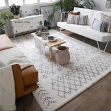 Boxtoday Nordic Simple Living Room Carpet Large Area Sofa Coffee Table Plush Mat Decorate Bedroom Bedside Line Fluffy Rug