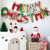 Boxtoday 14pcs 16inch Candy Merry Christmas Foil Balloon Backdrop Decoration Hanging Letter Air Globos Xmas Ornament Party Supplies Kids