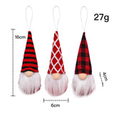 Boxtoday 3Pcs/lot Christmas Gnome Elf Doll Pendant Merry Christmas Decorations for Home Xmas Tree Ornament Navidad Natal New Year