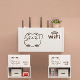 Boxtoday New Wireless Wifi Router Storage Box Living Room Socket Wifi Decoration Wall-mounted TV Set-top Box Rack Cable Power Organizer