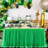 Boxtoday 6/9/14FT Table Skirts Birthday Tulle Table Skirting Wedding Party Tutu Tulle Table Skirt Baby Shower Wedding Party Home Decor