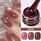 Boxtoday 10ml Blood Red Jelly Gel Nail Polish Halloween Nails Art Gel Polish Sheer Translucent Nail Gel for Winter Manicure