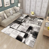 Boxtoday Nordic Style Living Room Carpet Indoor Gilt Abstract Square Floor Mat Printed Sofa Coffee Table Rug Home Decoration Washable Mat