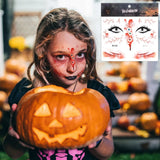 Boxtoday  1PC Halloween Waterproof Temporary Tattoo Stickers Sexy Bloody Makeup Zombie Scar Tattoo Decoration Wound Horror Blood S