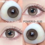 Boxtoday  1 Pair Korea Natural Color Contact Lenses for Eyes with Degree Myopia Soft Round Beautiful Pupils Student Cosmetics New