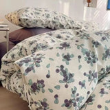 Boxtoday Floral Korean Style Duvet Cover Set No Filler Pillowcase Flat Sheet Twin Queen Size Boys Grils Romantic Bedding Kit