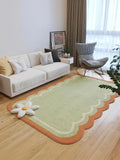 Boxtoday Stripe Wave Carpet Creative Funny Color Block Rugs Soft Comfortable Living Room Carpets Machine Washable Easy Clean Bedroom Rug