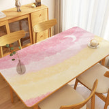 Boxtoday Minimalist Art Gradient Table Mat Oil Proof Waterproof Table Mats Easy Care Tablecloth Kitchen Decoration Easy Clean Tablecloth