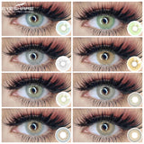 Boxtoday Color Lens 2pcs Yearly Use Color Contact Lenses for Eyes Cosmeic Contact Lenses Eye Color Beauty Makeup Color Lens Eyes