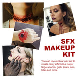 Boxtoday Halloween Skin Wax Plasma Makeup Set Scar Makeup Horror Atmosphere Party Make up Props Fake Blood Cosplay Makeup