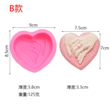 Boxtoday 3D Heart-shaped Silicone Mold DIY Love Symbol Art Candle Plaster Soap Resin Making Chocolate Cake Molds Valentine's Day Gift