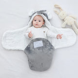 Boxtoday Soft Baby Sleeping Bags Warm Autumn and Winter Newborn Baby Wrap Blankets CartoonCocoon for babies Flannel  Baby Sleepsack 0-9M