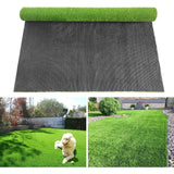 Boxtoday Artificial Grass Turf Runner Rug Synthetic Grass Pet Carpet 0.5" Pile Height for Outside Patio Garden Lawn Balcony Landscape Dog