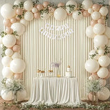 Boxtoday 2pcs 5x8/10ft Wrinkle Free White Satin Backdrop Curtains For Wedding Birthday Parties Photography Background Baby Shower Decor