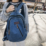 Boxtoday Gift Denim Backpacks Y2K Women's Backpack Canvas Shoulders Bag Sports Knapsack Quality Packbag Vintage Rucksack Student Jeans Mochila