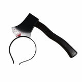 Boxtoday  Horror Props Blood Fake Ax Saws Knife Headband for Halloween Party Masquerade Mischief Props Decoration Kids Toy Gifts